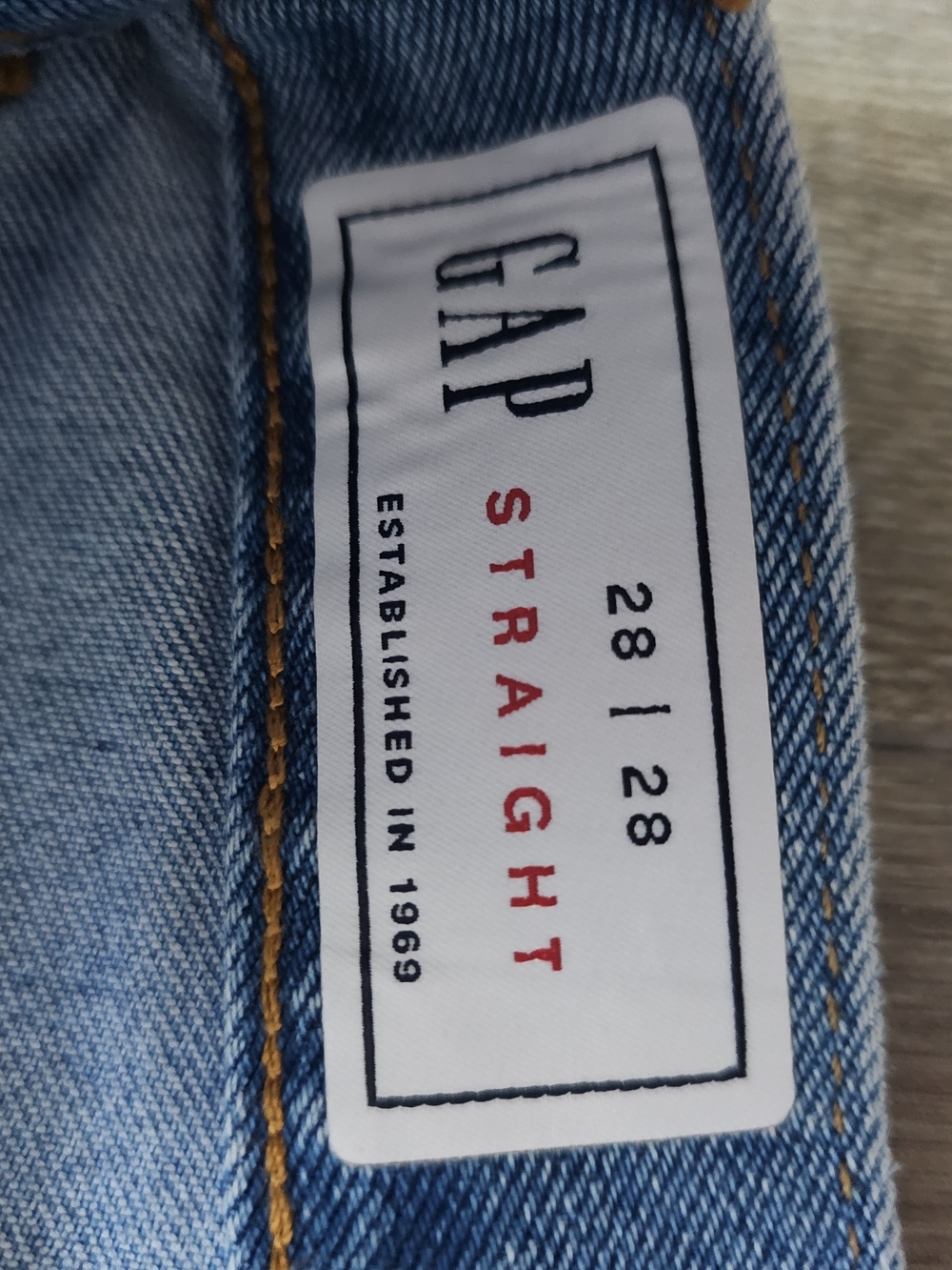 GAP Light Blue Straight Men's Jeans - Picture 3 of 4